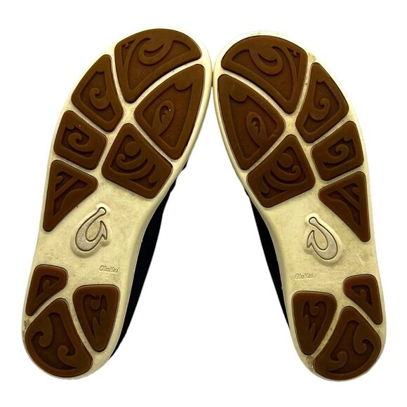 Olukai Shoes Men Size 9.5 Nohea Mesh Knit Loafers Blue Red Casual Sneakers - Picture 5 of 6